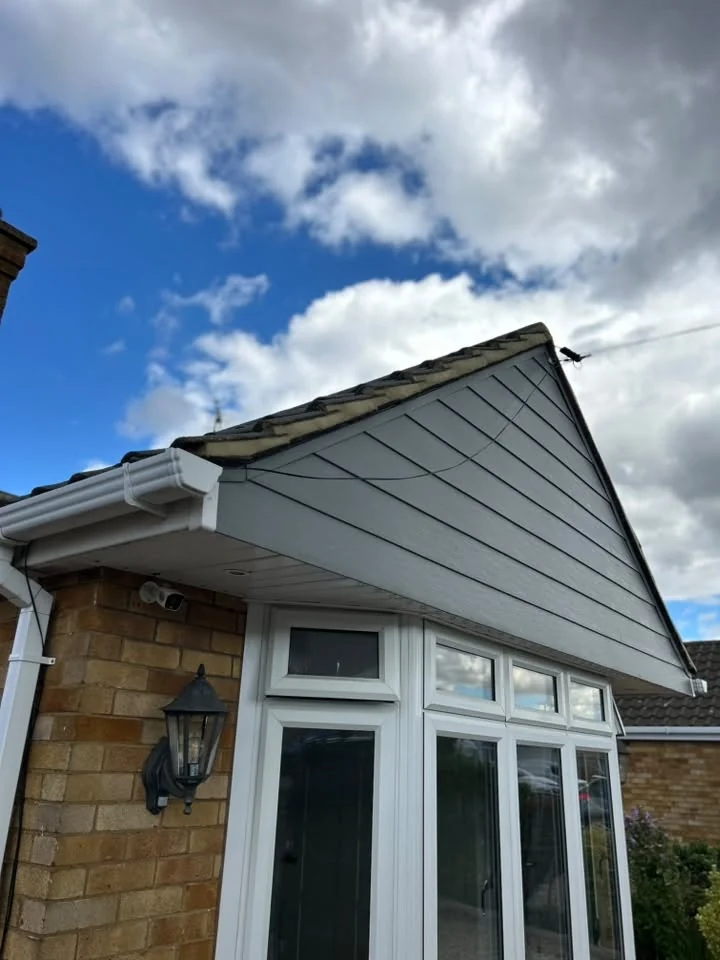Gable cladding and fascia