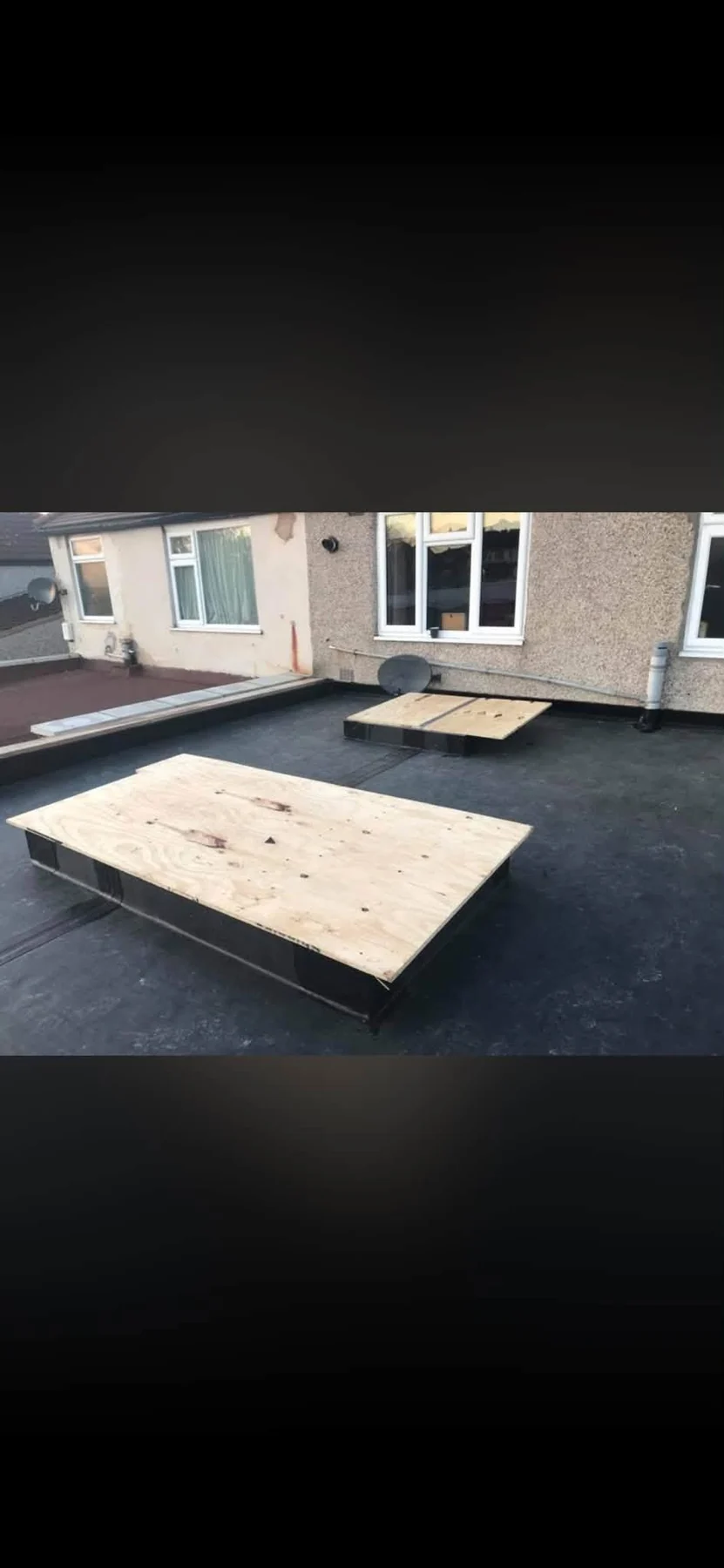 Flat roof work